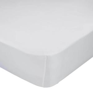 Bajera 100% algodón blanco 105x200x32 cm (cama 105)