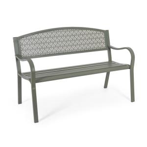 Banco de acero galvanizado verde oscuro