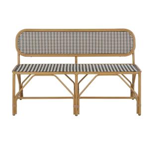 Banco de comedor de exterior profesional de aluminio efecto…