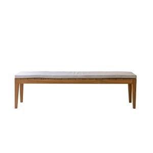 Banco de exterior de teca maciza de 180 cm