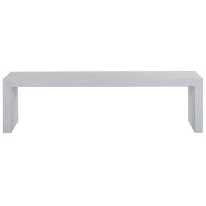 Banco de jardín 150 cm cemento blanco
