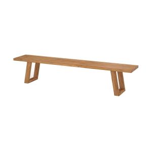 Banco de jardín de madera de teca reciclada 220 cm