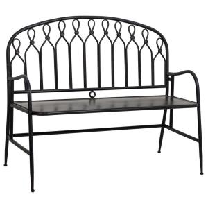 Banco de metal negro 118x56x98