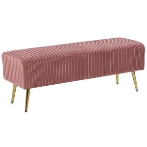 Banco terciopelo rosa