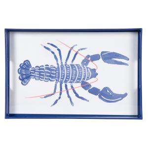 Bandeja azul y blanco