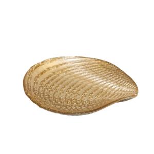 Bandeja concha dorada 21x19x2.5cm