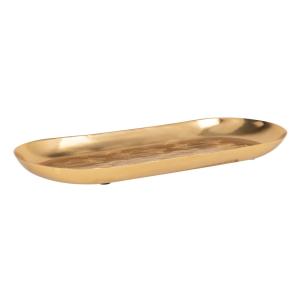 Bandeja de aluminio dorado D. 34