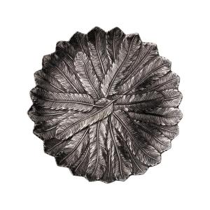 Bandeja de aluminio plateado