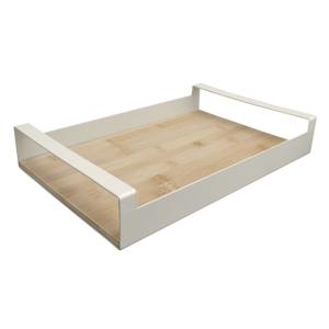 Bandeja de bambú natural con asas de madera natural 35x23x6…