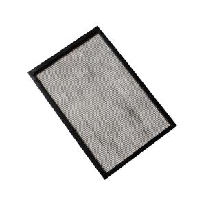 Bandeja de madera blanca y negra