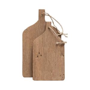 Bandeja de madera color topo