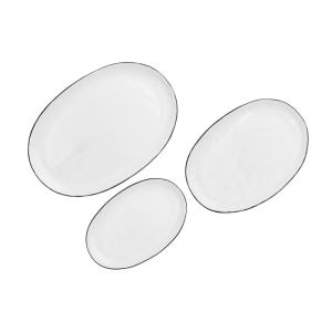 Bandeja de servicio pure - 3 piezas - blanco nieve