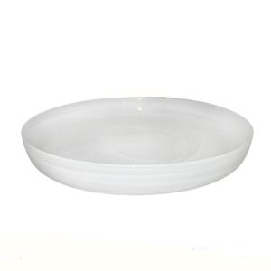 Bandeja de vidrio blanco - 34.5x34.5x4.5cm