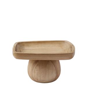 Bandeja decorativa con base beige L25