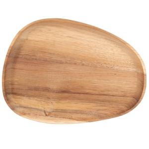 Bandeja ovalada de acacia