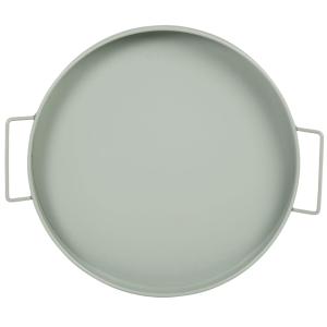Bandeja redonda de metal azul D.35 cm
