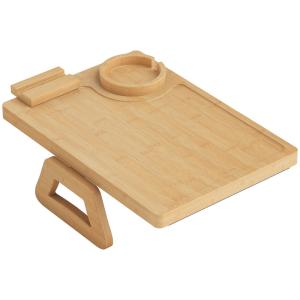 Bandeja reposabrazos sofá 33x23x5 cm madera natural