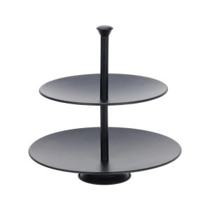 Bandeka de servir en acero al carbono negro de 26 cm