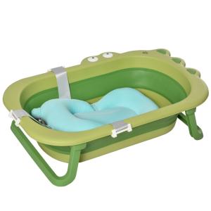 Bañera plegable para bebé 80x53.9x20.8 cm verde