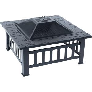 Barbacoa de carbón  negro 81 x 81 x 45 cm