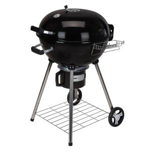 Barbacoa de metal negro 69x57x99cm