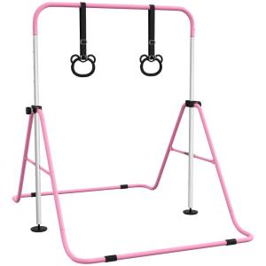 Barra de gimnasia 148x105x128 cm rosa