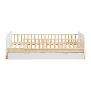 Base de cama pino color natural claro, blanco 90 x 190 cm