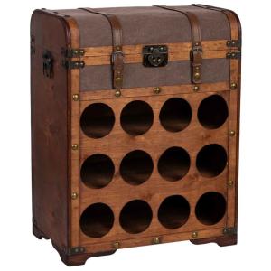 Baul botellero de madera 45x28x59h cm