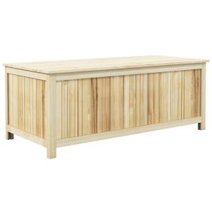 Baúl de almacenaje 120x55x45 cm madera natural
