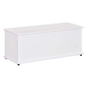 Baúl de almacenamiento color blanco 100 x 40 x 40 cm