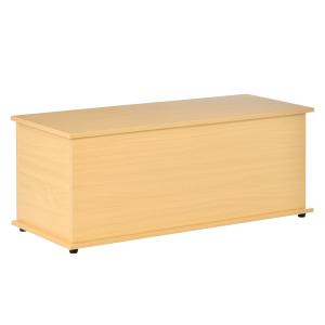 Baúl de almacenamiento color madera 100 x 40 x 40 cm