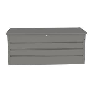 Baúl de jardín acero gris