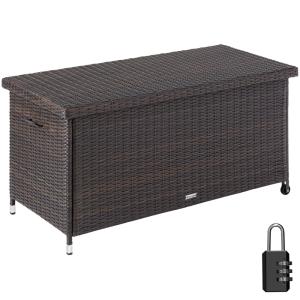 Baúl de jardín con trenzado de ratán sintético 120x55x61,5…