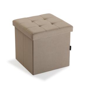 Baúl desmontable en lino beige