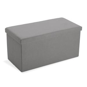 Baúl desmontable en lino gris