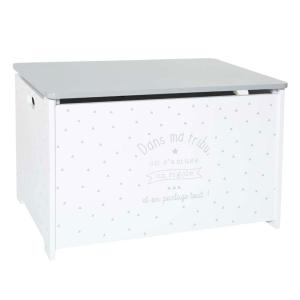 Baúl infantil de madera blanco 58 x 37,5 x 38cm
