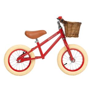 Bici sin pedales  rojo acero niños 3-5 años