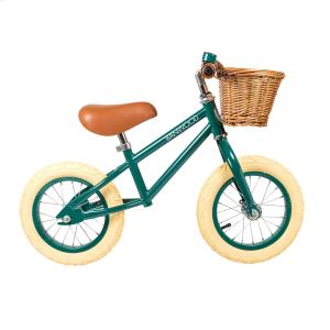 Bici sin pedales  verde oscuro acero niños 3-5 años