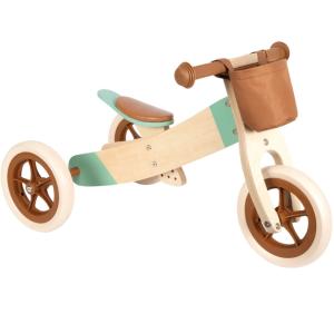 Bicicleta de aprendizaje y triciclo maxi caramelo