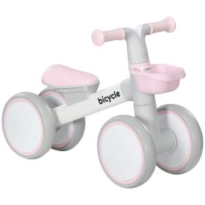Bicicleta sin pedales 56x27x39 cm rosa