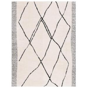 Bohemio marfil/negro alfombra 160 x 230