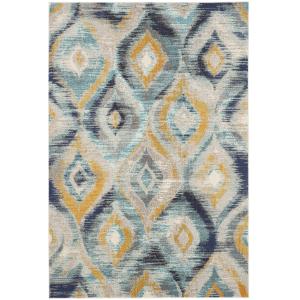 Boho chic azul/multi alfombra 155 x 230