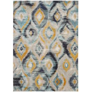 Boho chic azul/multicolor alfombra 245 x 335