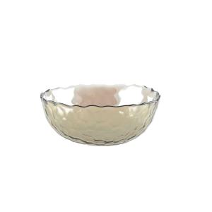 Bol dorado con bordes finamente texturizados 15cm