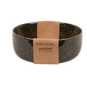 Bol para poke de cerámica negra