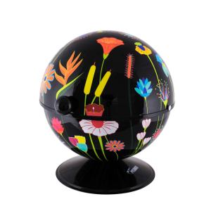 Bola  azucarero  negro metal  13 x 13 x 14 cm