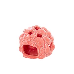 Bola coral de porcelana 9,2x9,2x8cm