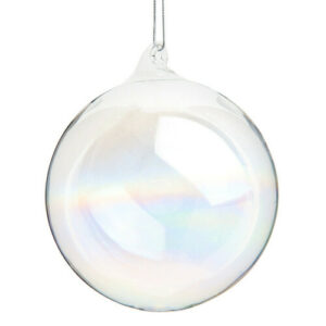 Bola de Navidad de cristal irisado D.8
