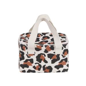 Bolsa porta alimentos de lino con estampado de leopardo mul…