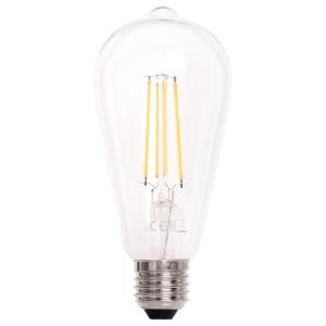 Bombilla LED E27 60 W clara, color blanco cálido